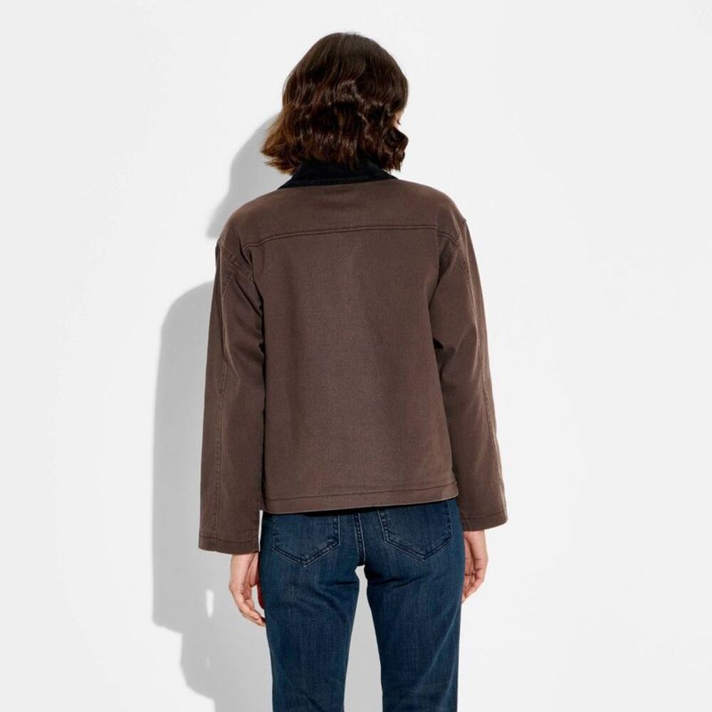 Women's Twill 90's Barn Field Jacket - Wild Fable Brown XXS - Picture 3 of 3